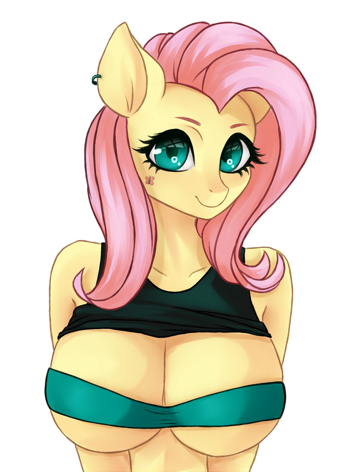 "  ". My Little Pony, Fluttershy, MLP Edge, Pink-pinktooth, 