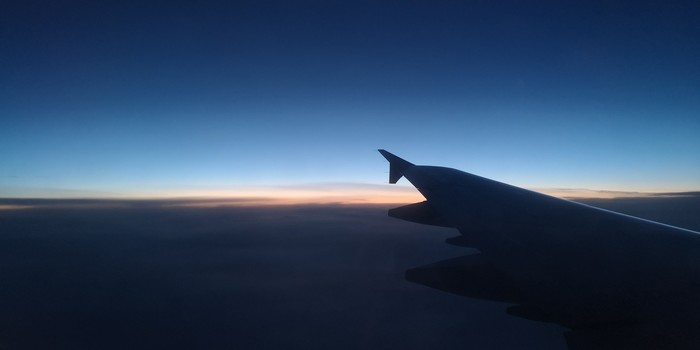 Dawn on board - My, Sky, Airplane, I shot myself, beauty of nature