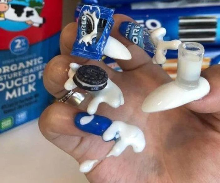 I saw a different, creative manicure, but this is already too much - Manicure, Creative, Game