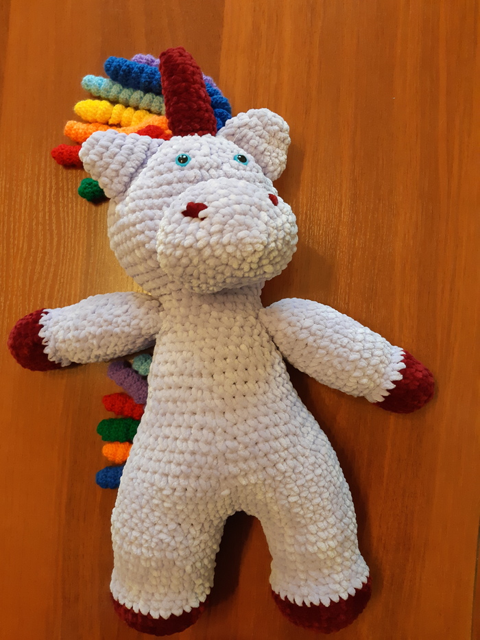 Unicorn Crochet Rainbow - My, Crochet, Unicorn, Rainbow