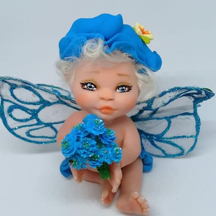 Fairy - My, Saint Petersburg, Fairy, , Polymer clay, Flowers, Creation, Longpost