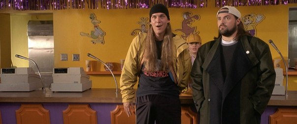 Photos from the set and interesting facts for the film Jay and Silent Bob Strike Back 2001. - Kevin Smith, Jason Mews, Shannon Elizabeth, Celebrities, Jay and Silent Bob, Photos from filming, Interesting, Longpost