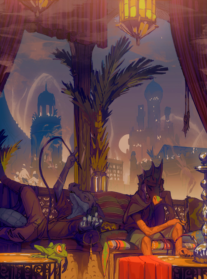 The City of Brass - Furry, Furry art, Furry scalie, Kobold, Flookz