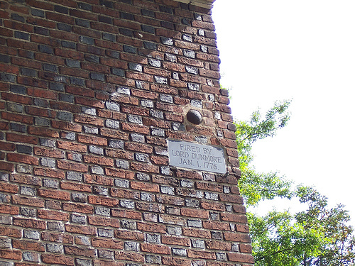 Cannonballs stuck in houses, fortresses, trees - The photo, Story, Cannonball, Longpost