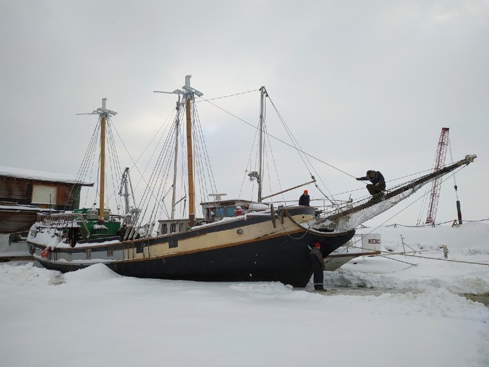 In St. Petersburg, enthusiasts assembled a ship with their own hands - My, Saint Petersburg, Lakhta, Triumph, Sea, Sailboat, The photo, Ship, Victory