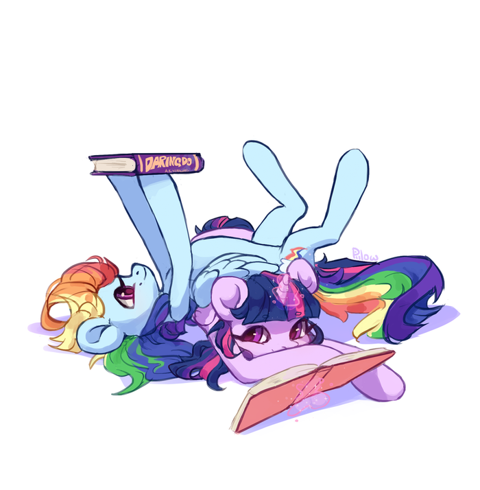   My Little Pony, Twilight Sparkle, Rainbow Dash, Graypillow