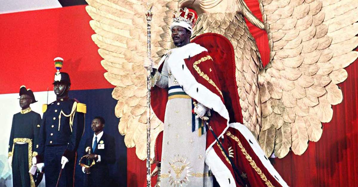 Бокасса людоед. Бокасса коронация. Корона императора Бокасса.