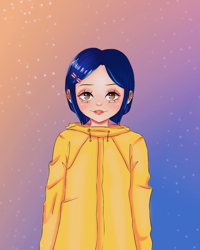 Coraline jones. - Моё, Коралина в Стране кошмаров, Фан-Арт