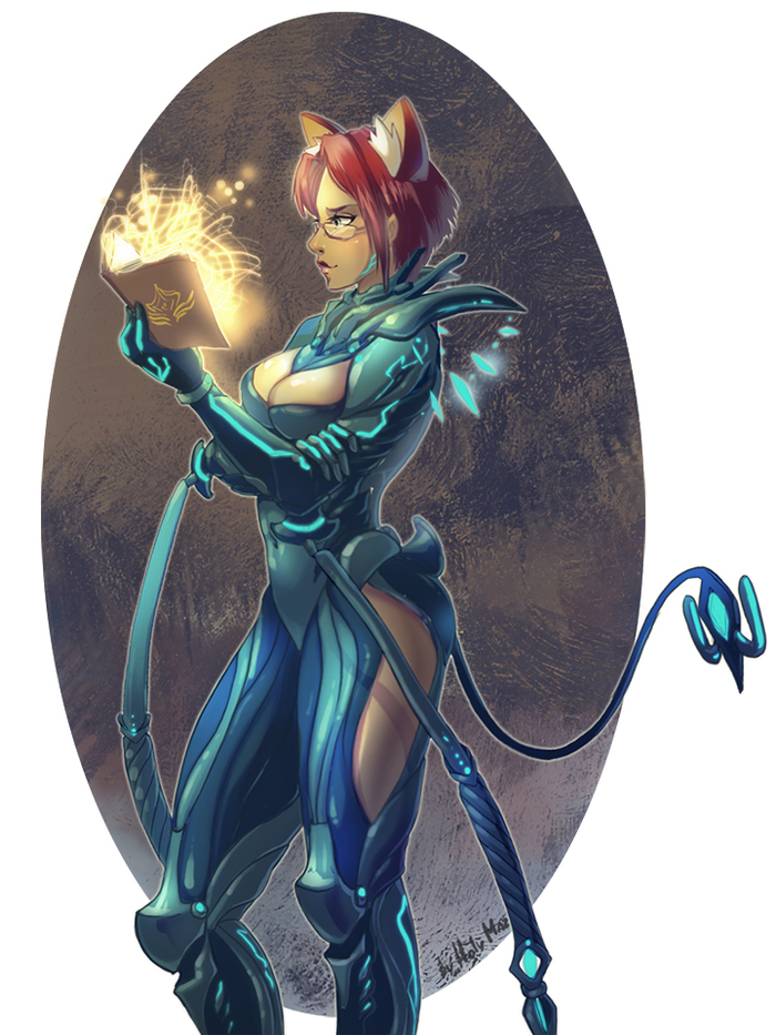 Reading cephalon - Maze-d, Valkyr Warframe, Warframe, Games, Art