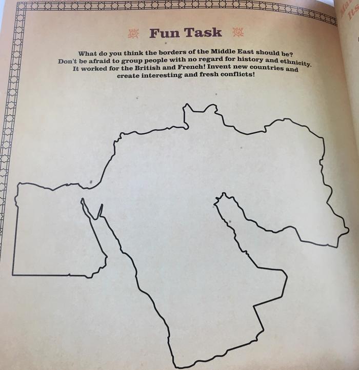 From a textbook about the 1916 Sykes-Picot agreement on the division of the Ottoman Empire - Agreement, Story, Textbook, Near East, The border, Humor, Geopolitics, Ottoman Empire