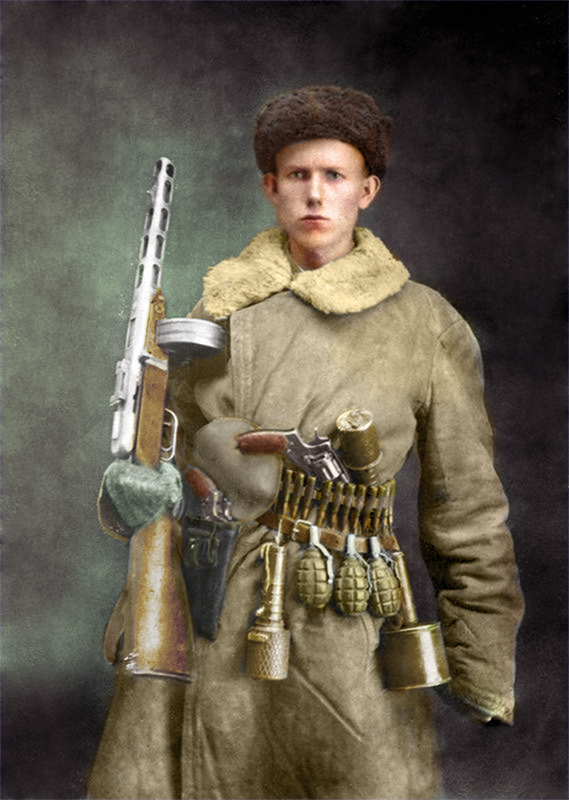 WWII photo. - Colorization, Photoshop, Longpost, Old photo