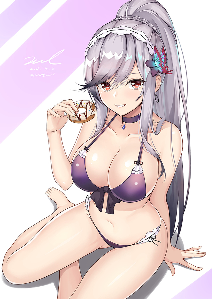 Dunkerque - NSFW, Azur lane, Dunkerque, Etty, Swimsuit, Anime art, Anime, Art