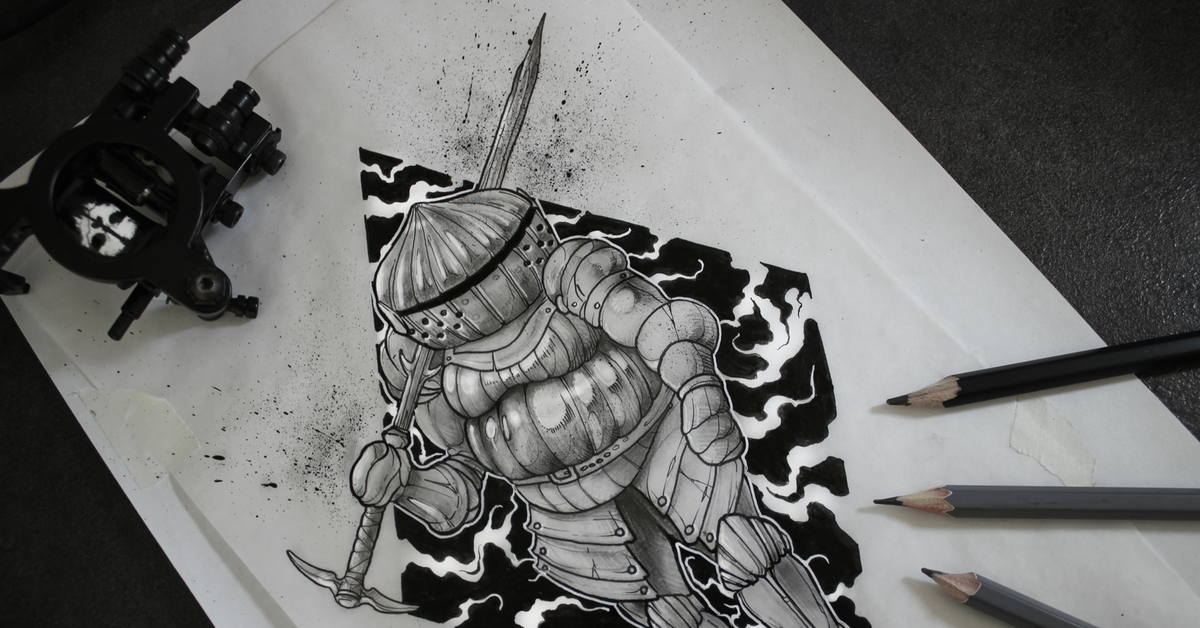 Тату эскизы dark souls