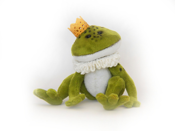 Prince of an unknown realm - My, Prince, frog prince, Soft toy, Handmade, Needlework without process, Needlemen, Longpost