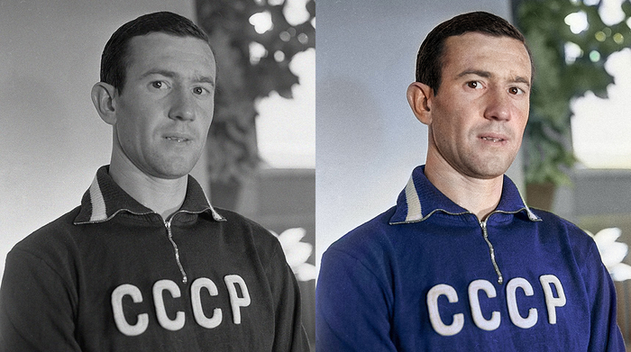 My coloration - My, Colorization, Football, Dynamo, Sport, the USSR, 