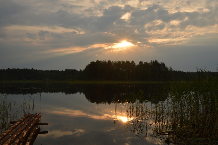 dawn - My, The photo, Nature, Lake, Summer, Seliger