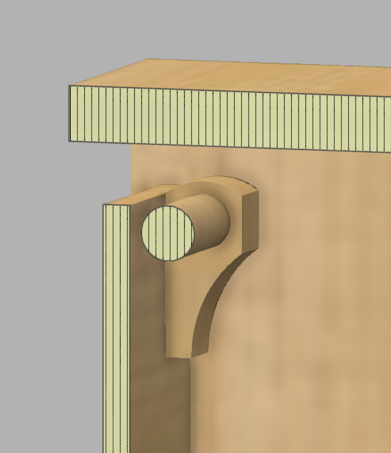 Holder for paper towels. Table craft project (Part 1) - My, Wh other, Workplace, Laser cutting, 3D modeling, GIF, Longpost, Hobby, Creation