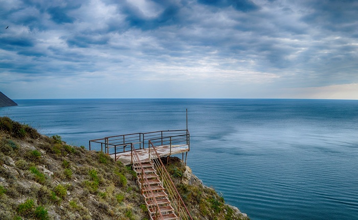 Downhill platform. 800 steps. - My, Black Sea, 