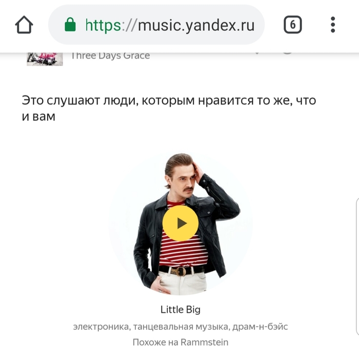 There is a similarity - Yandex Music, Little big, Rammstein