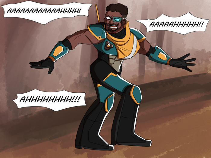 Why are you running!? , Captainfalconsthighs, Overwatch, Baptiste, Doomfist, 
