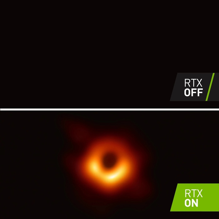 Nvidia shows off its ray technology against a black hole. - Nvidia, Ryzen, AMD, Techno, Nvidia RTX, AMD ryzen