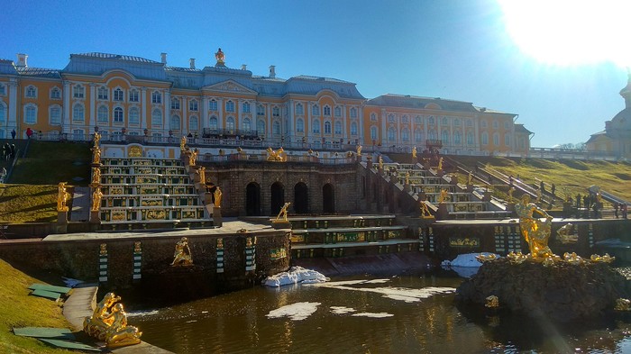Warmth coming.. - Longpost, Spring, Spring is coming, Fountain, Saint Petersburg