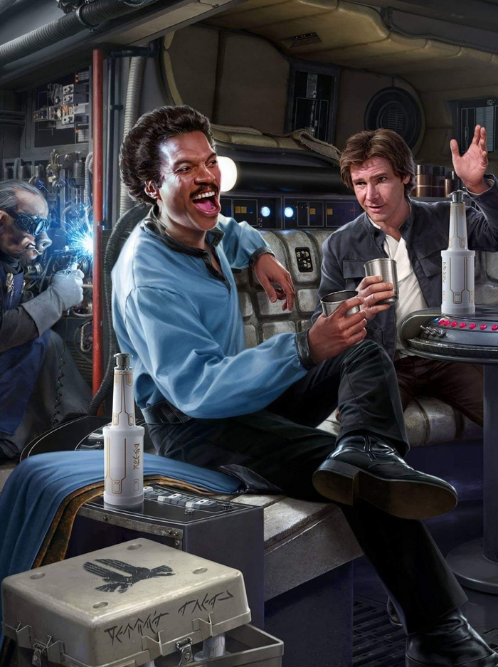 star Wars - Art, Han Solo, Lando Calrissian, Drawing, Star Wars