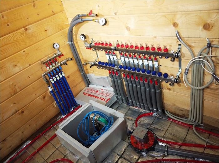 CHULKOVO. Heating of a private cottage located near Finland. - My, Heating, Warm floor, Radiator, Heating battery, Sewerage, Water supply, Village, Garden, Longpost
