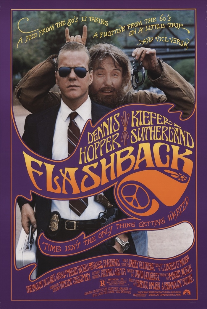 Good movie from the 90s: FLASHBACK / LOOK IN THE PAST - Kiefer Sutherland, Dennis Hopper, Alexey Mikhalev, Adventures, Comedy, Боевики, VHS, 90th, Video, Longpost