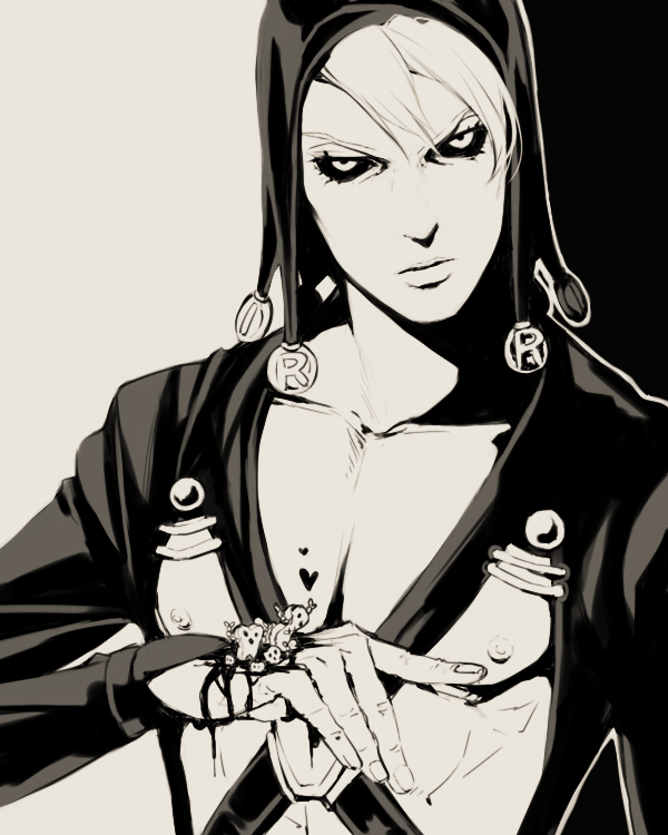 Risotto - Jojos bizarre adventure, Vento aureo, Anime, Anime art, Risotto Nero, Monochrome