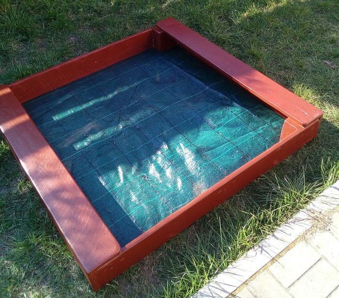 Sandbox from pallets - My, Furniture, Pallet furniture, Longpost, Garden furniture, Pallets