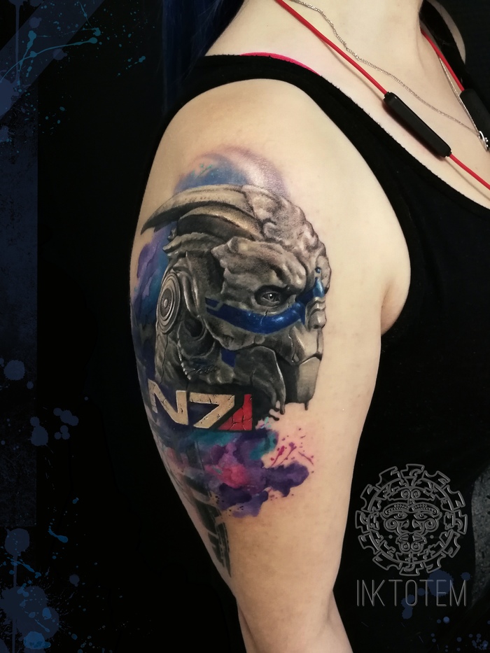 Mass Effect tattoo ,   , Mass Effect, ,  ,  , , , 