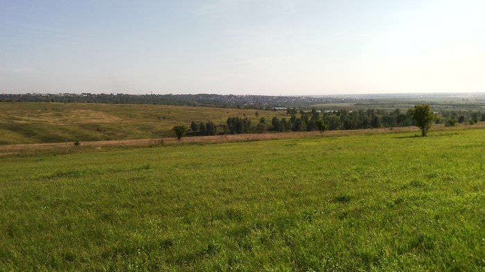 City in the distance - My, Bike ride, Photo on sneaker