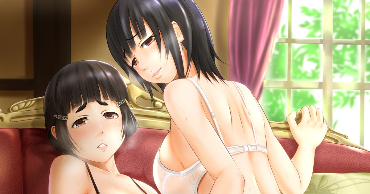 Myoukou & Takao - NSFW, Kantai collection, Myoukou, Takao, Sugoi dekai, Etty, Underwear, Anime art, Anime