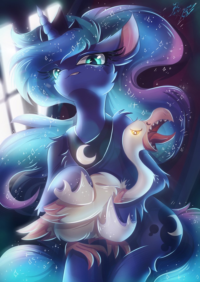   My Little Pony, Ponyart, Princess Luna, Alexbluebird, MLP Season 9