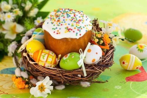 Great Easter! - Easter, Christ is risen, Congratulation, Kulich, Easter eggs, Eggs, Religion