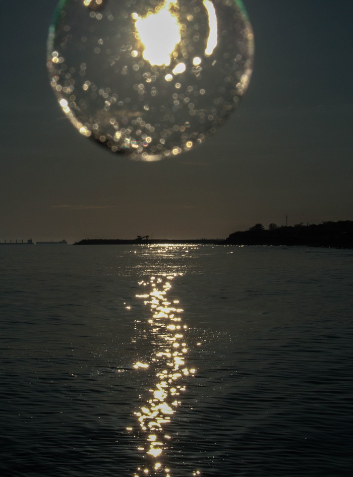 Gelendzhik. The sun in a soap shell. - My, Gelendzhik, The sun, Bubble, Nikon