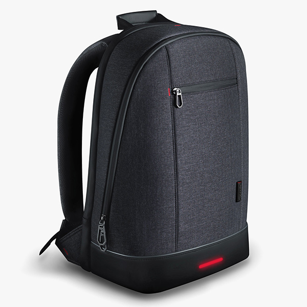 Agazzi is a cool backpack with illuminated pocket and fingerprint-protected closure. - Longpost, GIF, Geek, Гаджеты, Backpack, Indiegogo, Kickstarter