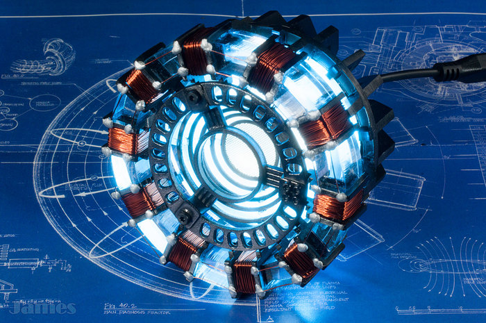 Arc Reactor Iron Man - My, Stand modeling, Arc reactor, Marvel, iron Man, Avengers, , Models, Video, Longpost, Props