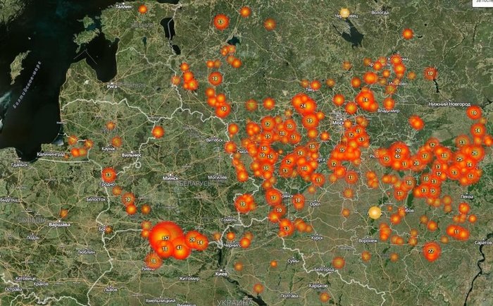 Island of fire stability - Republic of Belarus, Forest fires