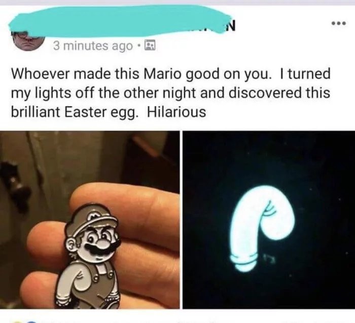Easter egg for the night :) - Humor, Images, Mario, Screenshot