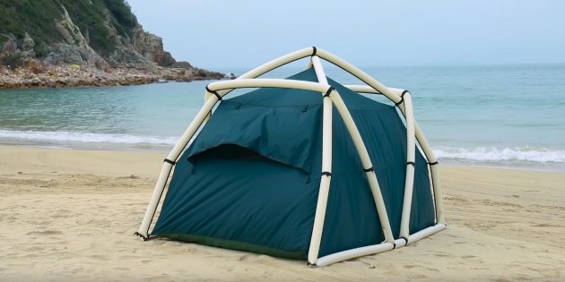 TentTube is a cool camping tent that can be assembled in just one minute - Kickstarter, Indiegogo, Tent, Cool, Relaxation, Nature, Skyrim, GIF, The Elder Scrolls V: Skyrim