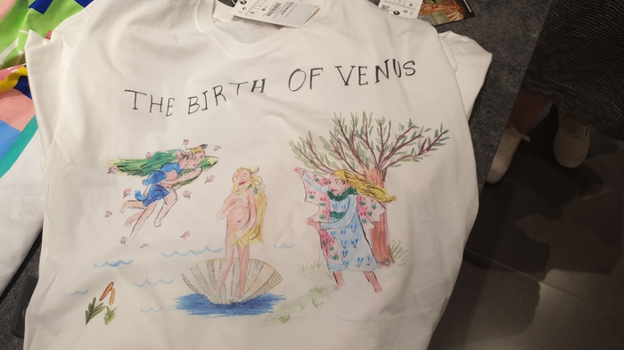 Birth of Venus - Zara, T-shirt, Art, Birth of Venus