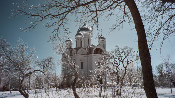 Екатерининский собор - Моё, Пушкин, Церковь, Infrared, Фотография, Храм