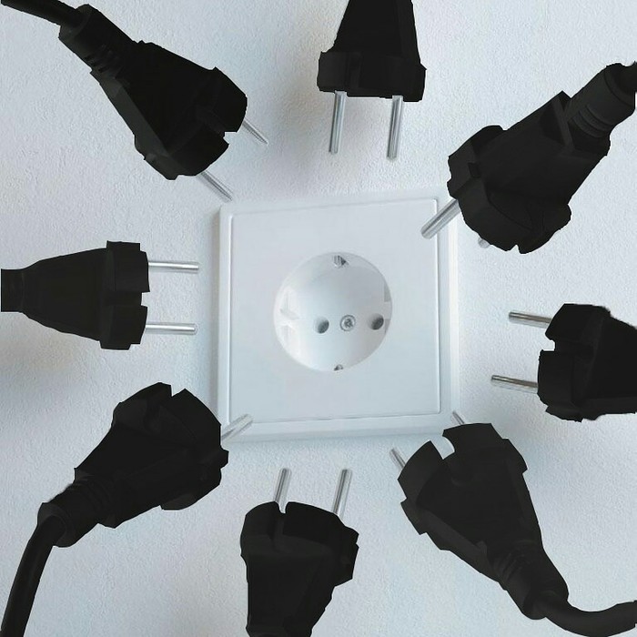 Power socket - My, Power socket, Fork