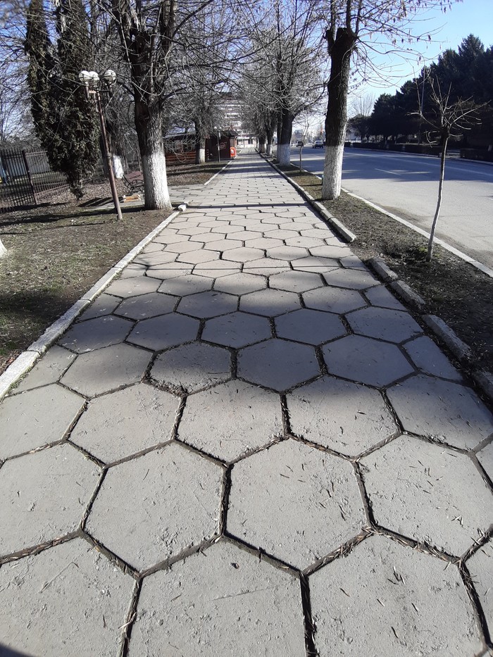 Quest for breaking heels in the city center - Town, My, Noticed, Paving slabs