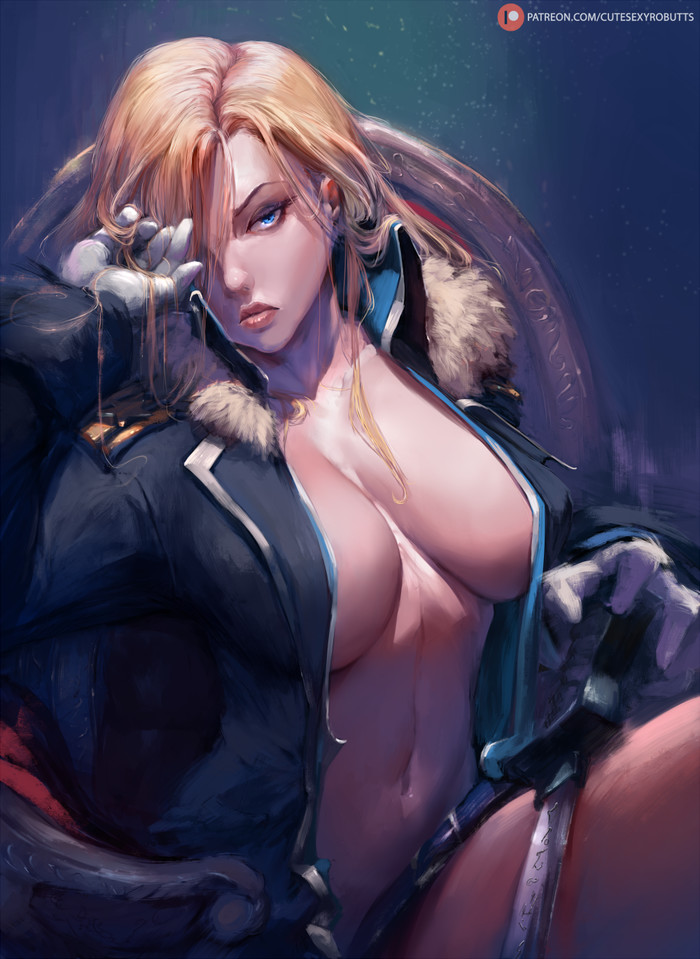 Ice queen. - NSFW, Cutesexyrobutts, Anime art, Anime, Fullmetal alchemist, Olivier Mira Armstrong