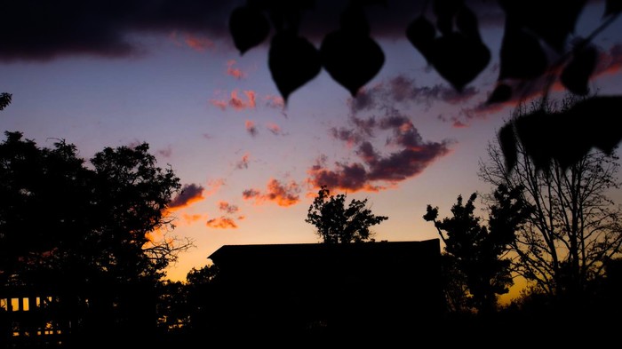 Spring is sunset time - My, The photo, Sunset, Clouds, Spring, Beautiful, Evening, Bishkek