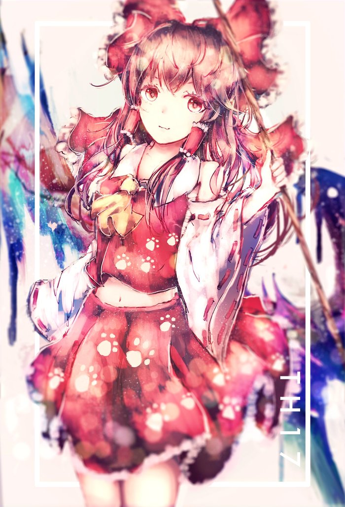Hakurei Reimu , Anime Art, Touhou, Hakurei Reimu, Tonan