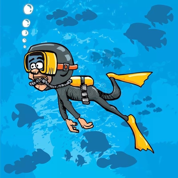 To the day of the diver. - My, Diver's Day, Flippers, Congratulation
